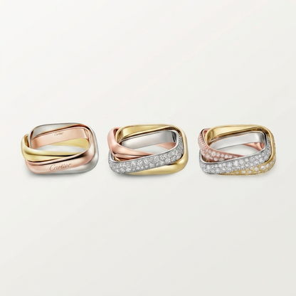 [ELAN LUXE] TRINITY 3.5MM CUSHION RING COLLECTION