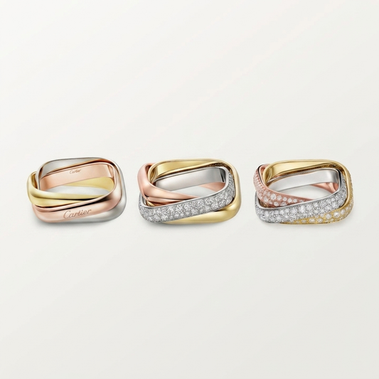[ELAN LUXE]TRINITY 3.5MM CUSHION RING COLLECTION