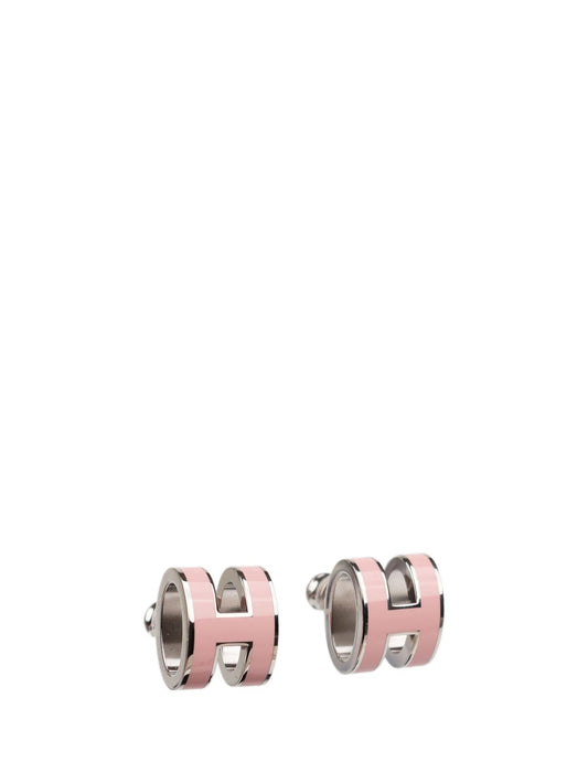 [ELAN LUXE]MINI POP H SILVER EARRINGS PINK
