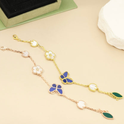 [ELAN LUXE]LUCKY SPRING BUTTERFLY 5 MOTIF BRACELET