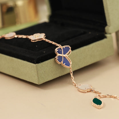 [ELAN LUXE]LUCKY SPRING BUTTERFLY 5 MOTIF BRACELET