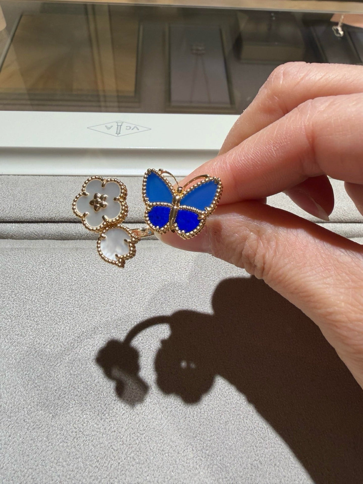 [ELAN LUXE]LUCKY SPRING BUTTERFLY OPEN-FACE RINGS