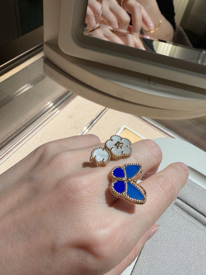 [ELAN LUXE]LUCKY SPRING BUTTERFLY OPEN-FACE RINGS