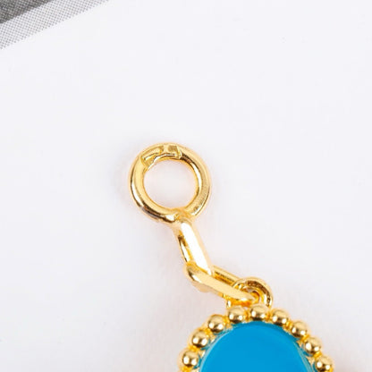 [ELAN LUXE]CLOVER 5 MOTIFS TURQUOISE BRACELET