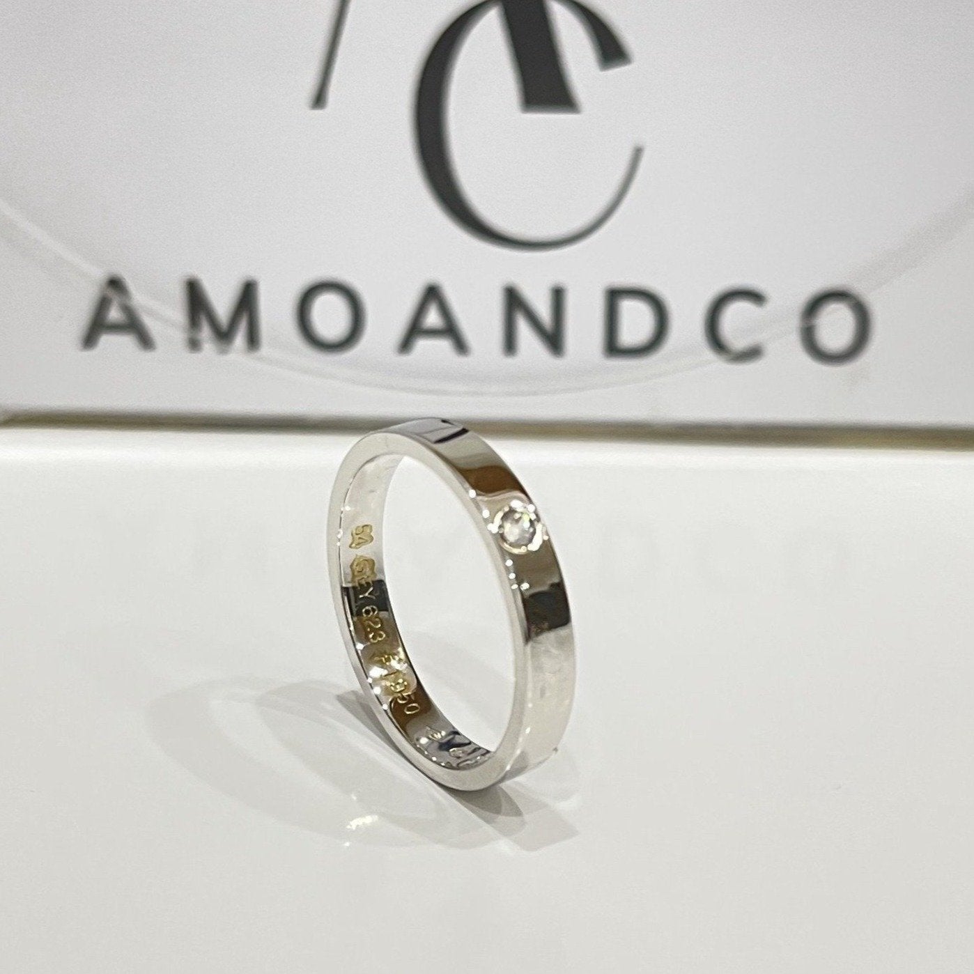 [ELAN LUXE]LOVE RING 4MM 1 DIAMOND