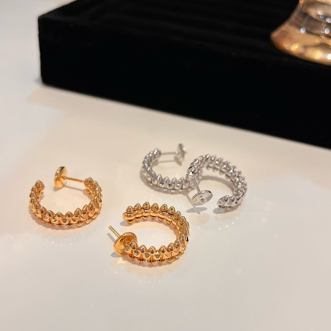 [ELAN LUXE]CLASH SMALL HOOP EARRINGS