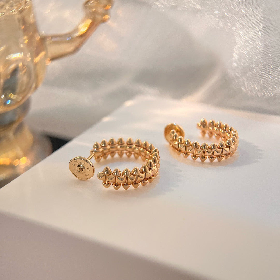 [ELAN LUXE]CLASH SMALL HOOP EARRINGS
