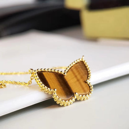 [ELAN LUXE] TIGER__ EYE BUTTERFLY NECKLACE