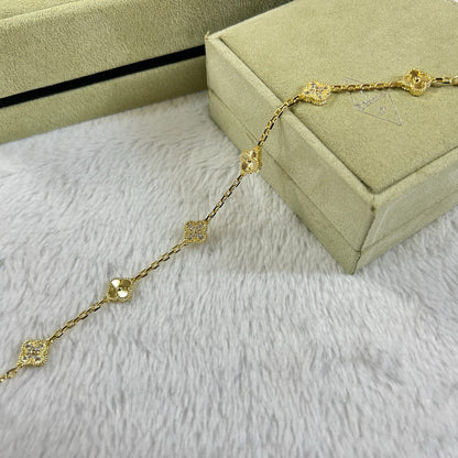[ELAN LUXE]CLOVER 6 MOTIF DIAMOND LASER BRACELET