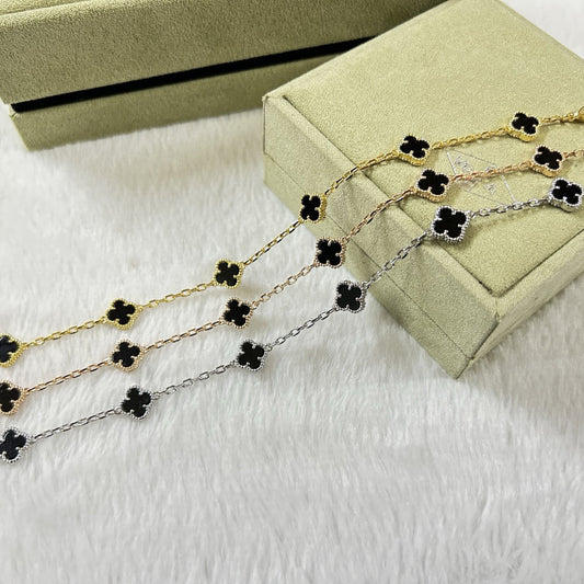 [ELAN LUXE]CLOVER 6 MOTIF  ONYXS BRACELET