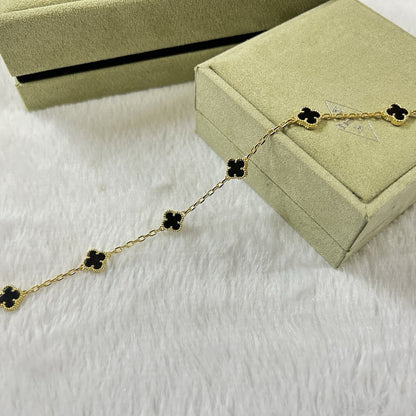 [ELAN LUXE]CLOVER 6 MOTIF  ONYXS BRACELET