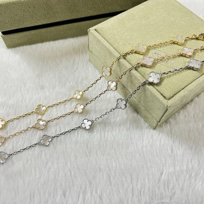 [ELAN LUXE]CLOVER 6 MOTIF WHITE MOP BRACELET