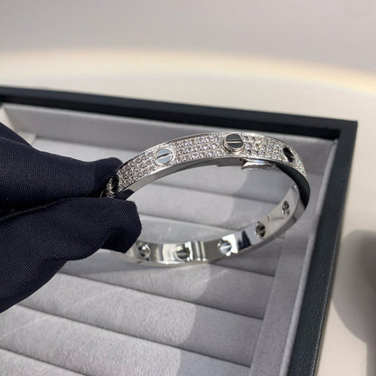 [ELAN LUXE]LOVE BRACELET 6.1MM DIAMOND-PAVED CERAMIC