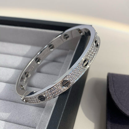 [ELAN LUXE]LOVE BRACELET 6.1MM DIAMOND-PAVED CERAMIC