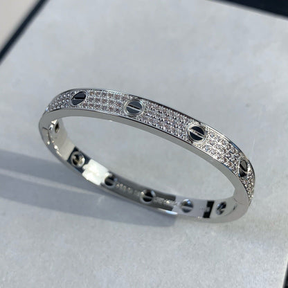 [ELAN LUXE]LOVE BRACELET 6.1MM DIAMOND-PAVED CERAMIC