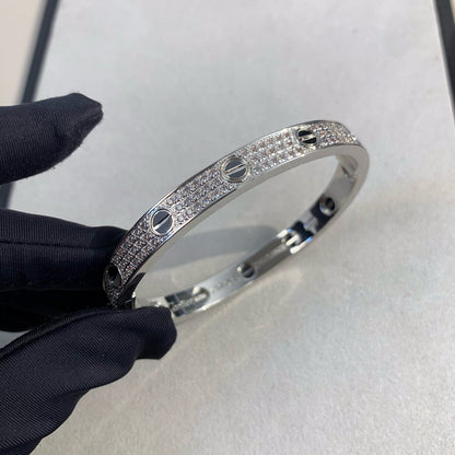 [ELAN LUXE]LOVE BRACELET 6.1MM DIAMOND-PAVED CERAMIC