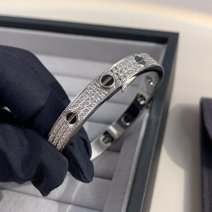 [ELAN LUXE]LOVE BRACELET 6.1MM DIAMOND-PAVED CERAMIC