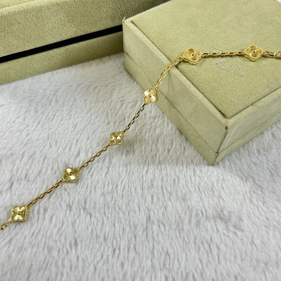 [ELAN LUXE]CLOVER 6 MOTIF DIAMOND BRACELET