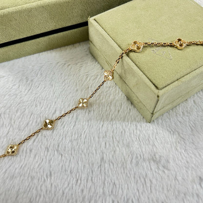 [ELAN LUXE]CLOVER 6 MOTIF DIAMOND BRACELET
