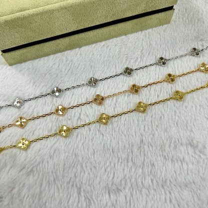 [ELAN LUXE]CLOVER 6 MOTIF DIAMOND BRACELET
