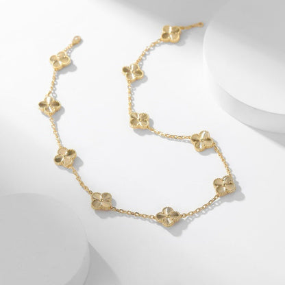 [ELAN LUXE]CLOVER 10 MOTIFS LASER NECKLACE