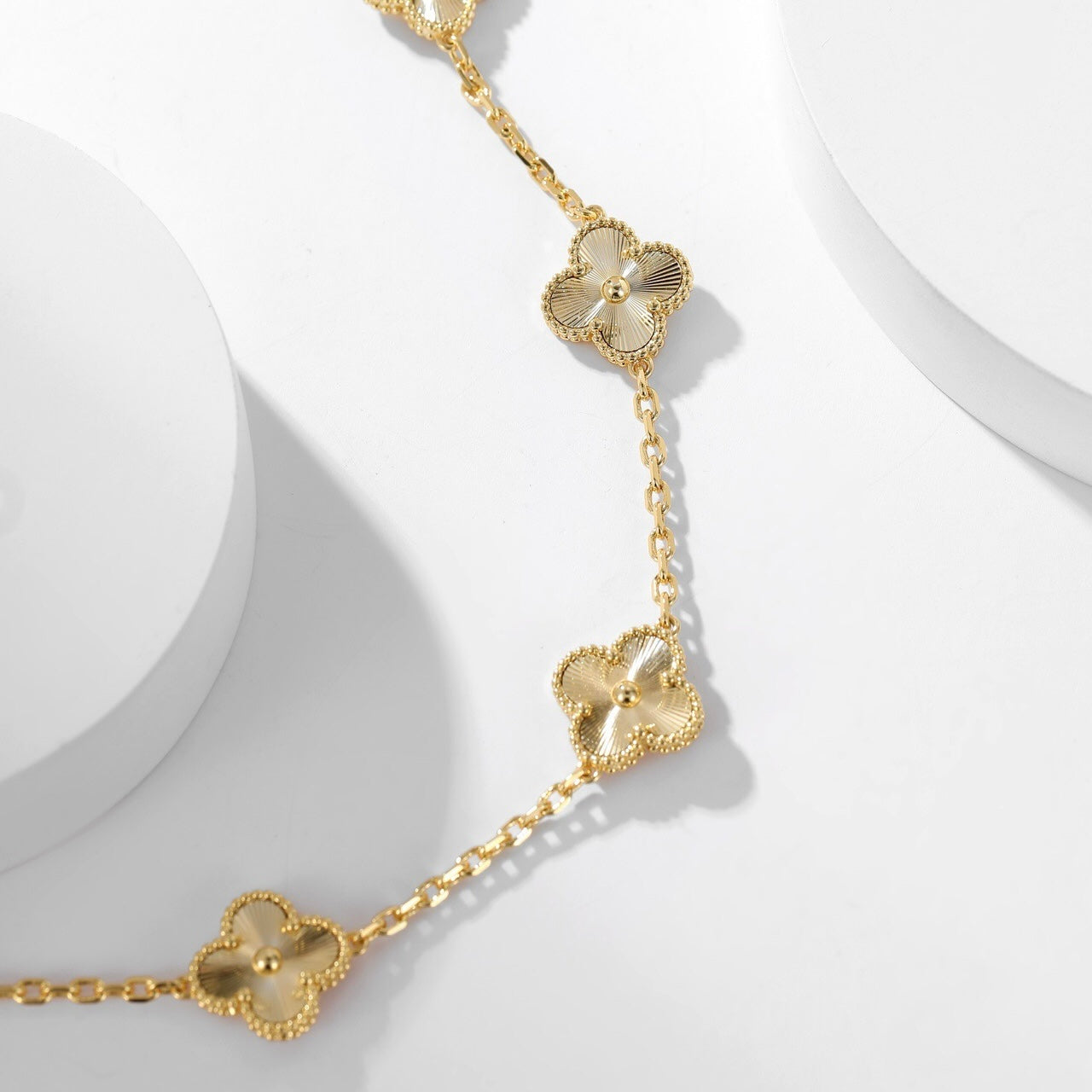 [ELAN LUXE]CLOVER 10 MOTIFS LASER NECKLACE