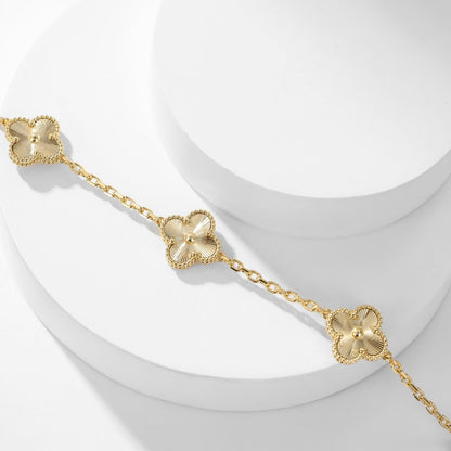 [ELAN LUXE]CLOVER 10 MOTIFS LASER NECKLACE