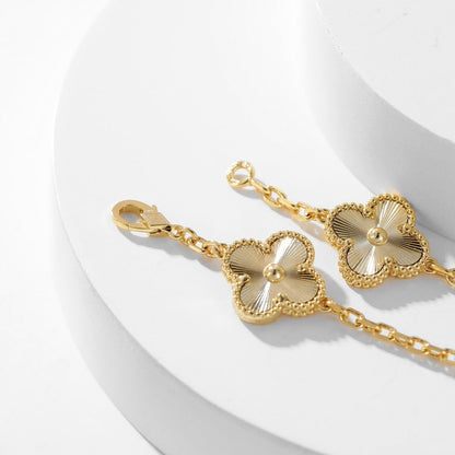 [ELAN LUXE]CLOVER 10 MOTIFS LASER NECKLACE