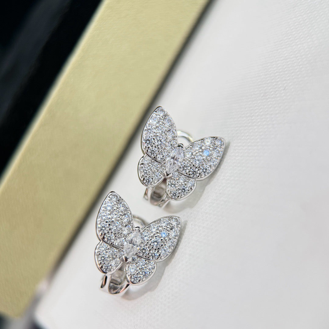 [ELAN LUXE]BUTTERFLY ALL DIAMOND EARRINGS