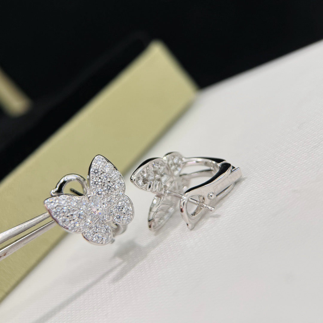 [ELAN LUXE]BUTTERFLY ALL DIAMOND EARRINGS