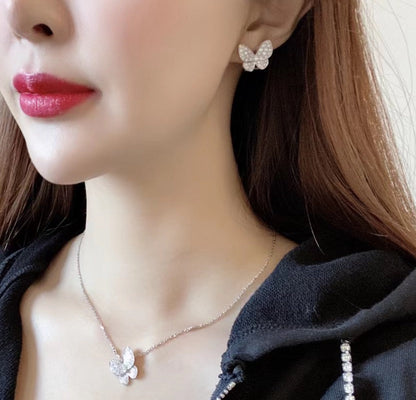 [ELAN LUXE]BUTTERFLY ALL DIAMOND EARRINGS