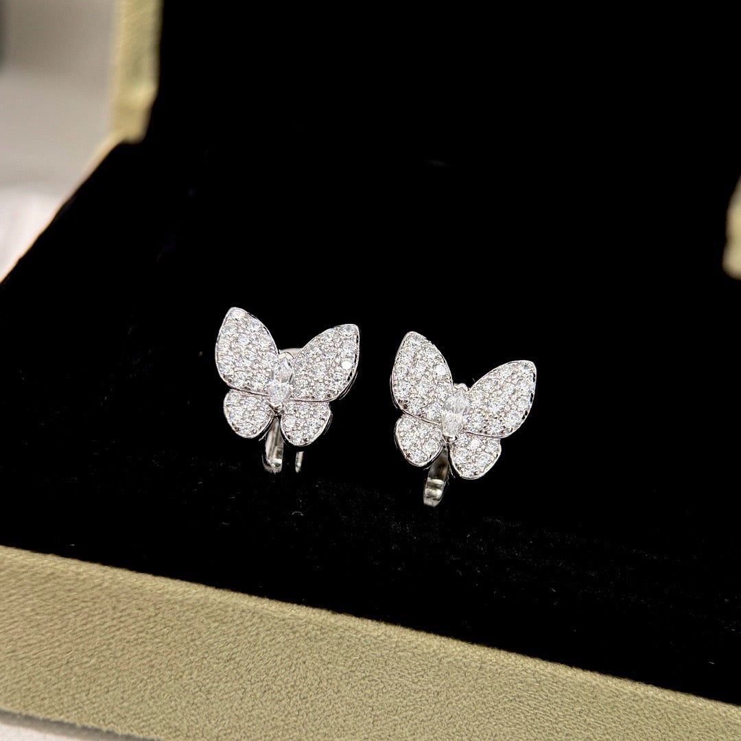 [ELAN LUXE]BUTTERFLY ALL DIAMOND EARRINGS