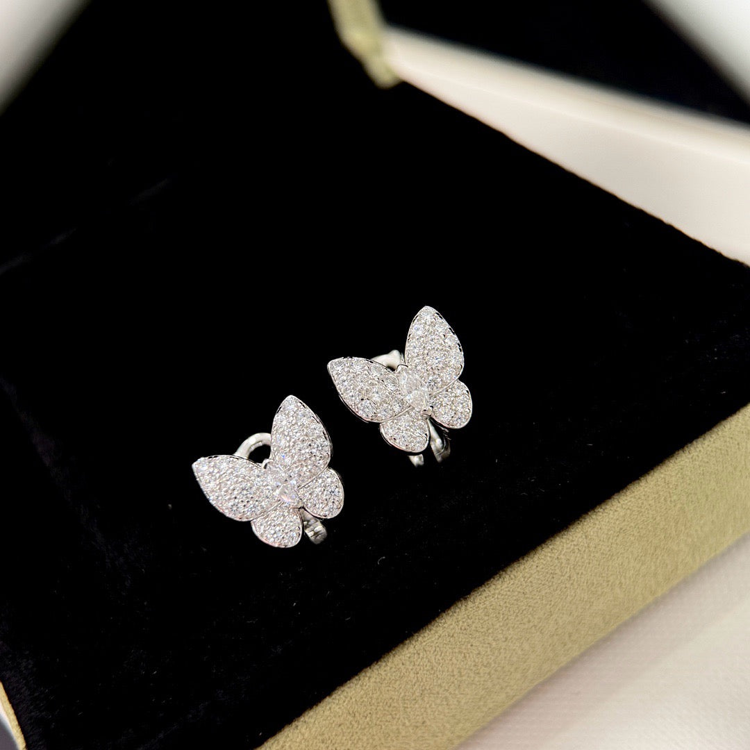 [ELAN LUXE]BUTTERFLY ALL DIAMOND EARRINGS