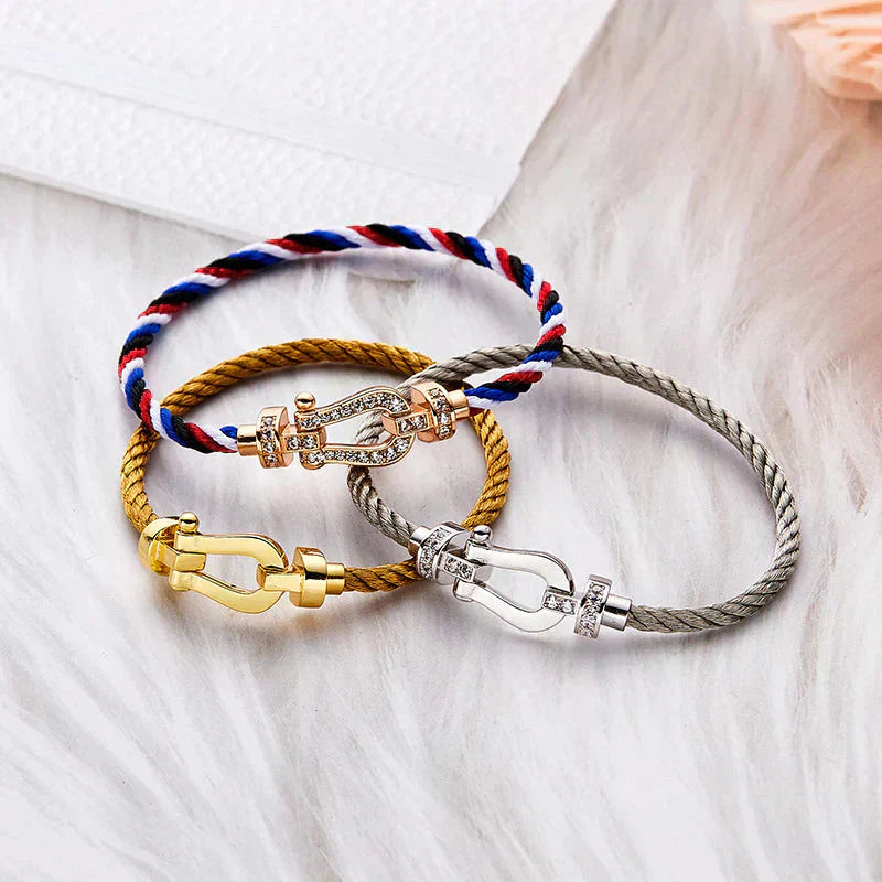 [ELAN LUXE]FORCE LARGE HORSESHOE NO DIAMOND BRACELET GOLD
