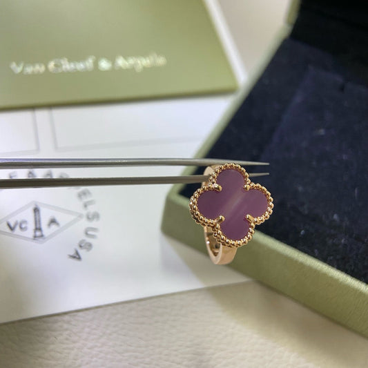 [ELAN LUXE]CLOVER  PURPLE VIOLET RING