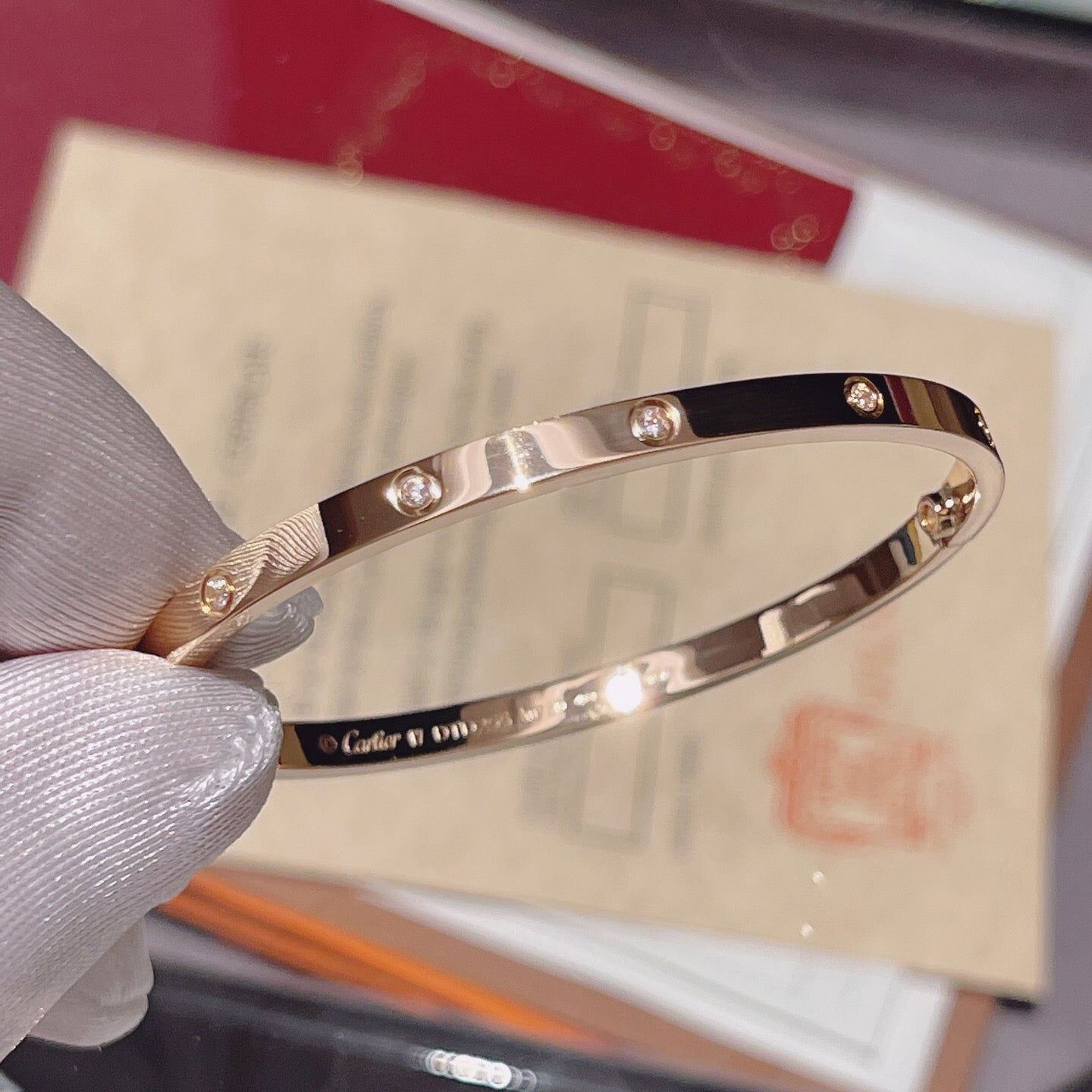 [ELAN LUXE]LOVE BRACELET 3.65MM 10 DIAMONDS