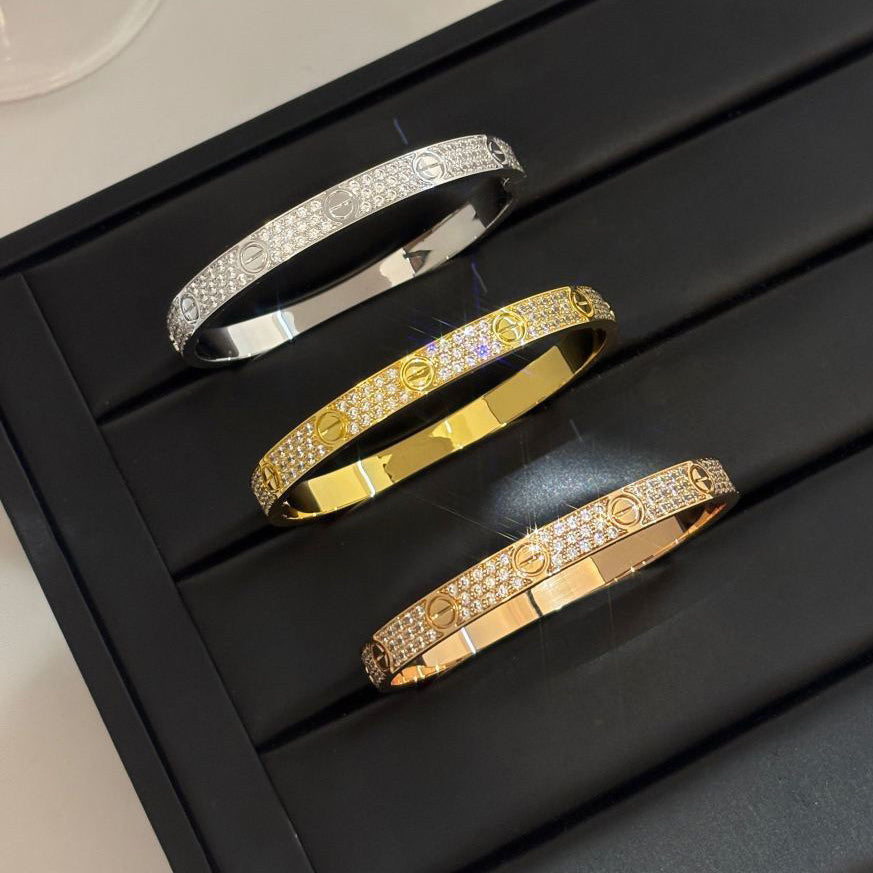 [ELAN LUXE]LOVE BRACELET 6.1MM DIAMOND-PAVED