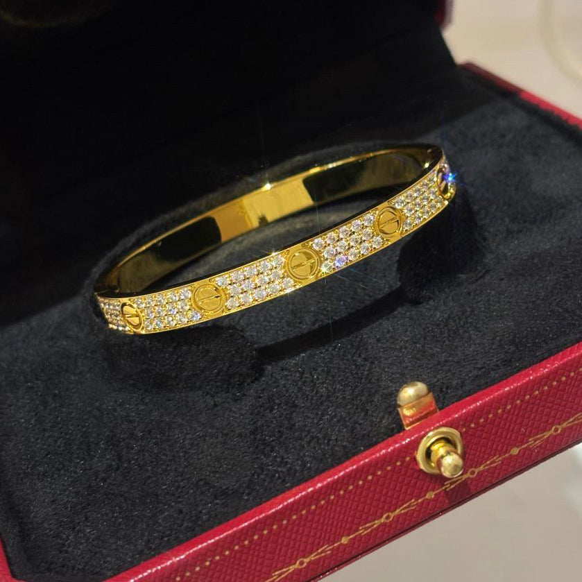 [ELAN LUXE]LOVE BRACELET 6.1MM DIAMOND-PAVED