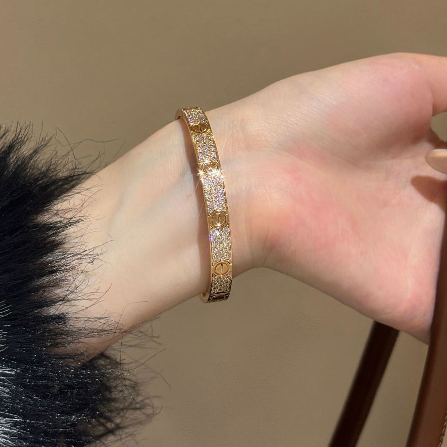 [ELAN LUXE]LOVE BRACELET 6.1MM DIAMOND-PAVED