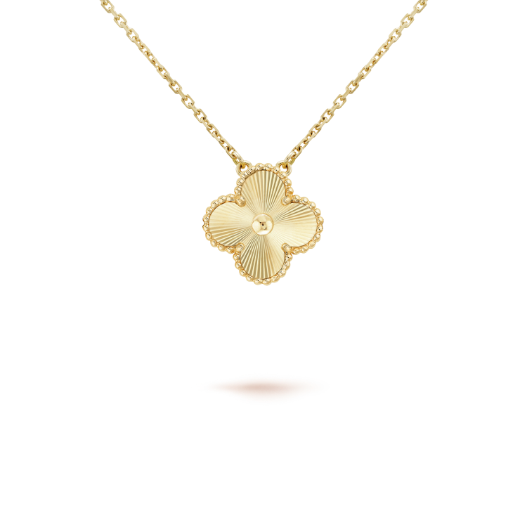[ELAN LUXE]CLOVER 15MM LASER NECKLACE