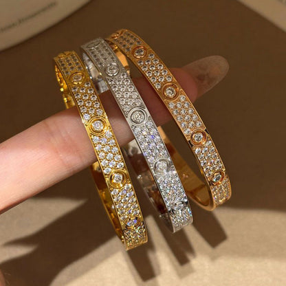 [ELAN LUXE]LOVE BRACELET 6.1MM DIAMOND-PAVED 10 BIG DIAMONDS