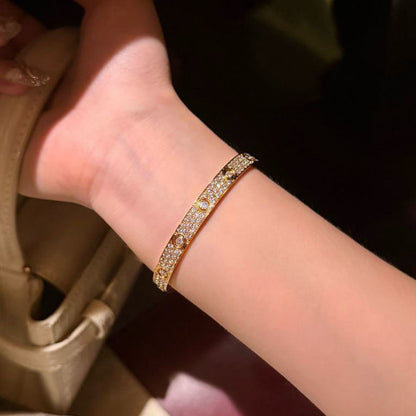 [ELAN LUXE]LOVE BRACELET 6.1MM DIAMOND-PAVED 10 BIG DIAMONDS