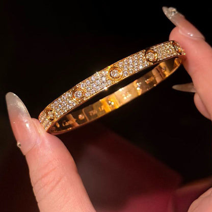[ELAN LUXE]LOVE BRACELET 6.1MM DIAMOND-PAVED 10 BIG DIAMONDS