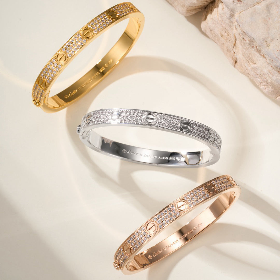 [ELAN LUXE]LOVE BRACELET 6.1MM DIAMOND-PAVED