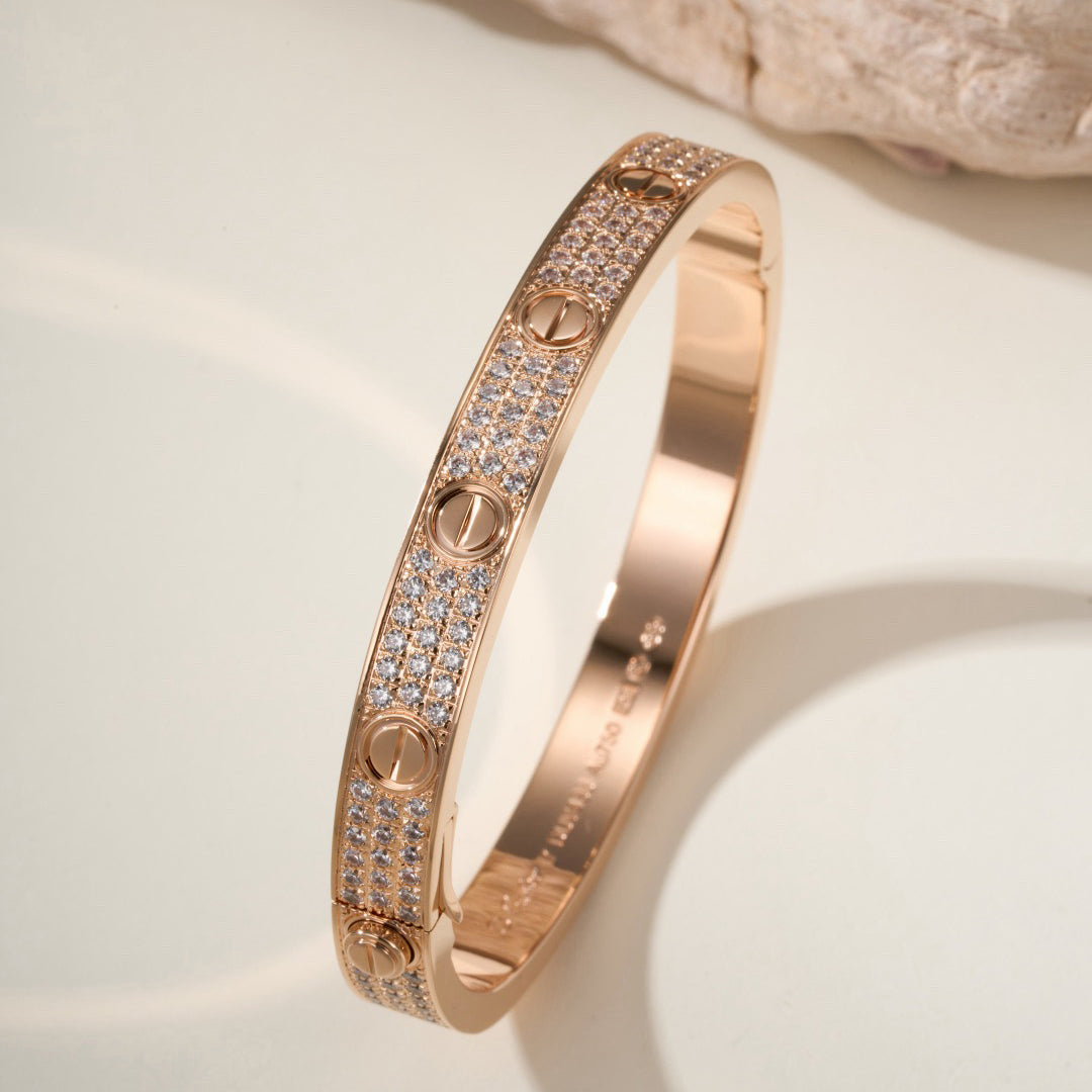 [ELAN LUXE]LOVE BRACELET 6.1MM DIAMOND-PAVED