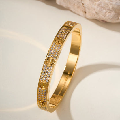 [ELAN LUXE]LOVE BRACELET 6.1MM DIAMOND-PAVED