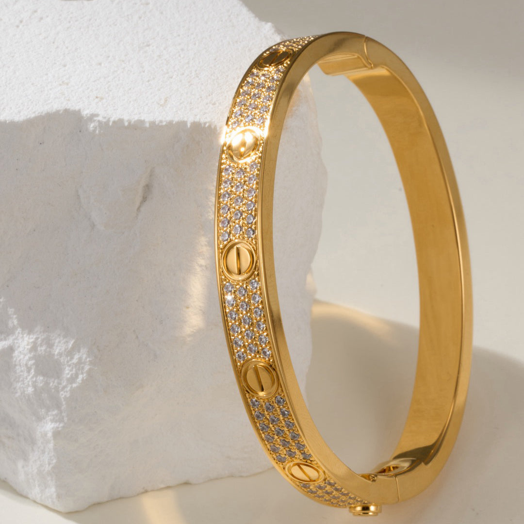 [ELAN LUXE]LOVE BRACELET 6.1MM DIAMOND-PAVED