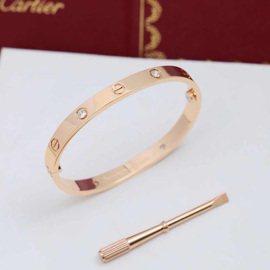 [ELAN LUXE]LOVE BRACELET 6.1MM 4 DIAMONDS