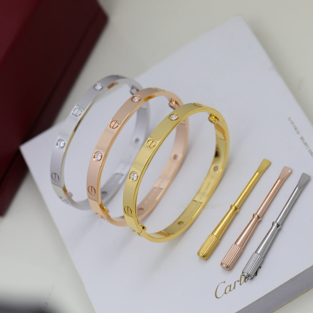 [ELAN LUXE]LOVE BRACELET 6.1MM 4 DIAMONDS