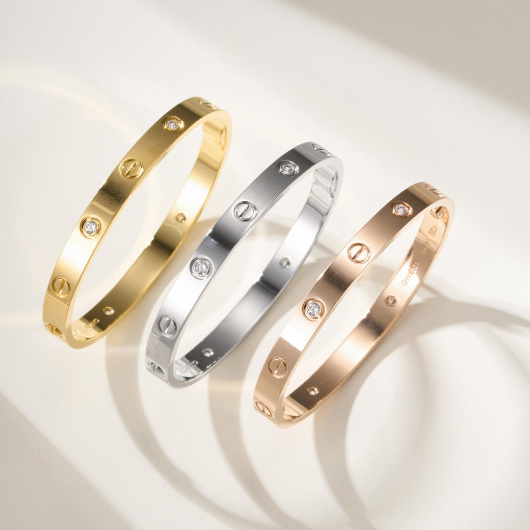 [ELAN LUXE]LOVE BRACELET 6.1MM 4 DIAMONDS